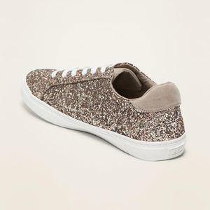 Old Navy Gold Glitter Sneakers